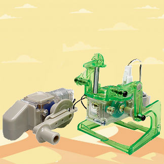 壓克力機器人- 手搖發電二足機器人