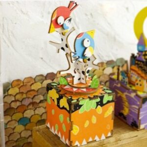 DIY彩色音樂盒-枝頭雀鳥