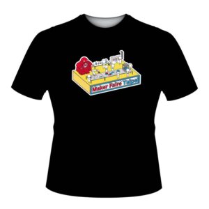 【Maker Faire Taipei】設計T恤(黑色空間款)-小孩