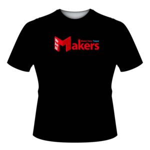【Maker Faire Taipei】設計T恤(黑色Makers款)-成人