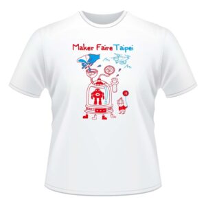 【Maker Faire Taipei】設計T恤(白色創意款)-成人